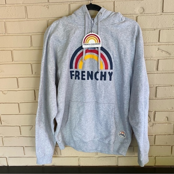 NEW French Disorder Kenny Frenchy Rainbow Hoodie Sweatshirt Size XL NWT - Picture 1 of 9